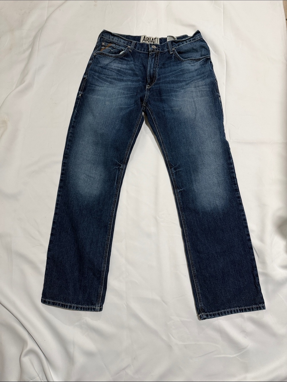 Ariat Men's  boot Relaxed Fit Indigo Blue Jeans